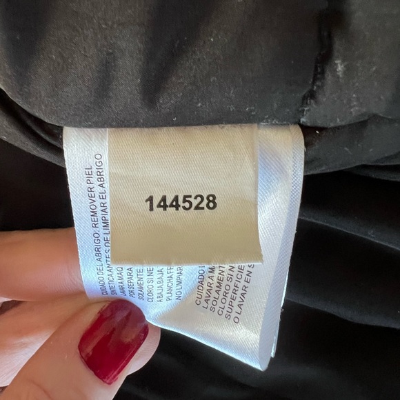 MICHAEL Michael Kors Hooded Fur Snap Front Polyfill Anorak Coat Medium Parka Med - Picture 16 of 16